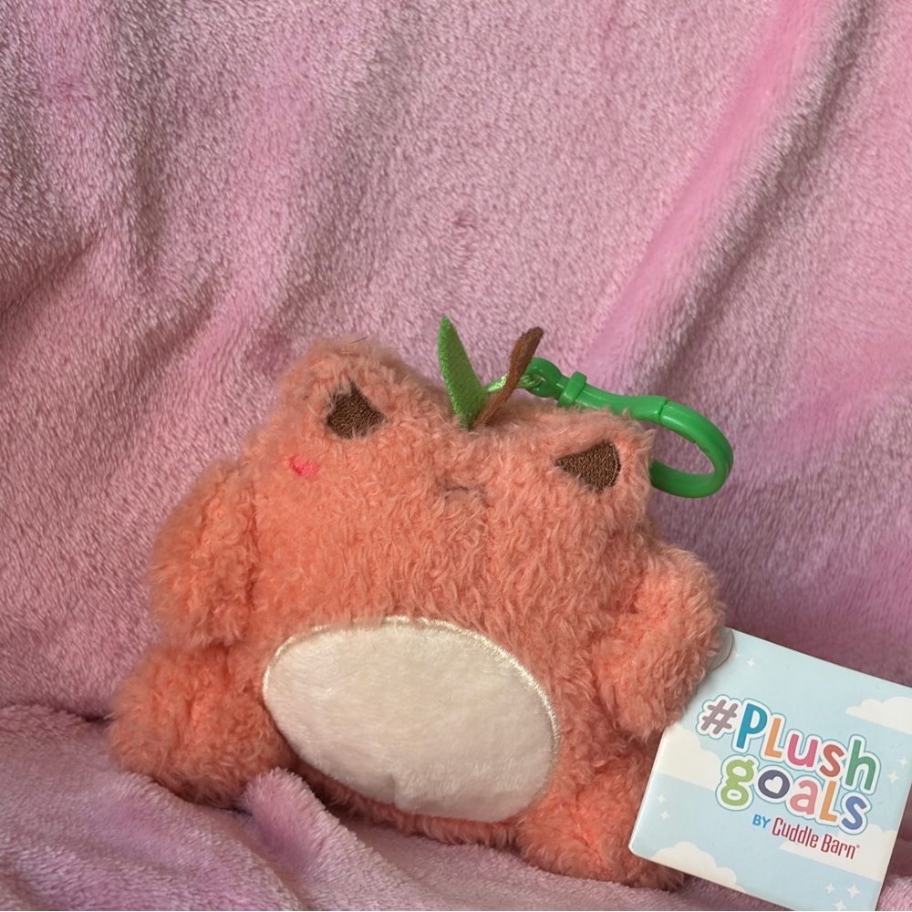 Plush goals angry peach wawa frog clip - Picture 2 of 3